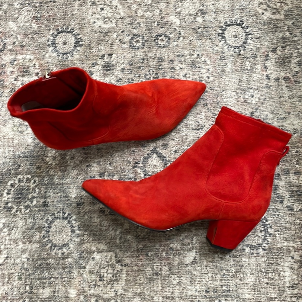 Red Booties - Sam Edelman